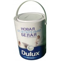 Краска белая матовая Dulux для стен и потолков (14кг) 