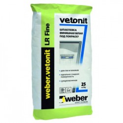 Шпатлевка финишная Вебер Ветонит ЛР+ (Weber Vetonit LR+), 25кг
